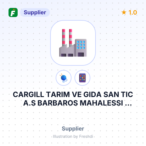 CARGILL TARIM VE GIDA SAN TIC A.S BARBAROS MAHALESSI KARDELEN SOKAKRESEPSIYON LOBI ATASEHIR ISTANBUL – summary card, no photo uploaded yet