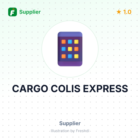 CARGO COLIS EXPRESS – summary card, no photo uploaded yet