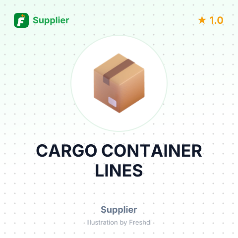 CARGO CONTAINER LINES – summary card, no photo uploaded yet