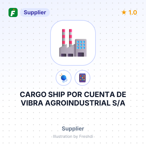 CARGO SHIP POR CUENTA DE VIBRA AGROINDUSTRIAL S/A – summary card, no photo uploaded yet