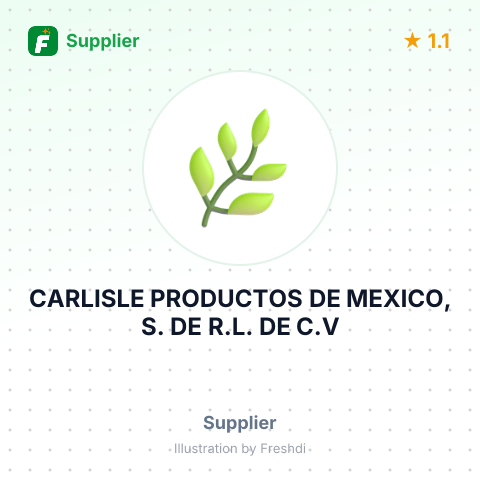 CARLISLE PRODUCTOS DE MEXICO, S. DE R.L. DE C.V – summary card, no photo uploaded yet