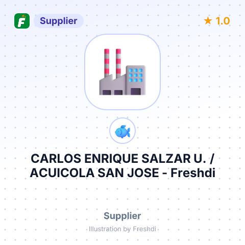 CARLOS ENRIQUE SALZAR U. / ACUICOLA SAN JOSE – summary card, no photo uploaded yet