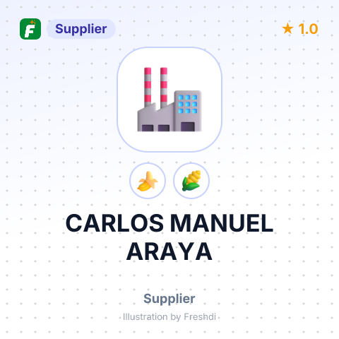 CARLOS MANUEL ARAYA – summary card, no photo uploaded yet