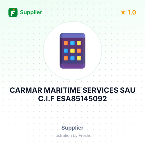 CARMAR MARITIME SERVICES SAU C.I.F ESA85145092 – summary card, no photo uploaded yet
