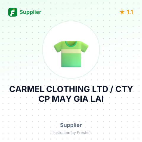 CARMEL CLOTHING LTD / CTY CP MAY GIA LAI – summary card, no photo uploaded yet