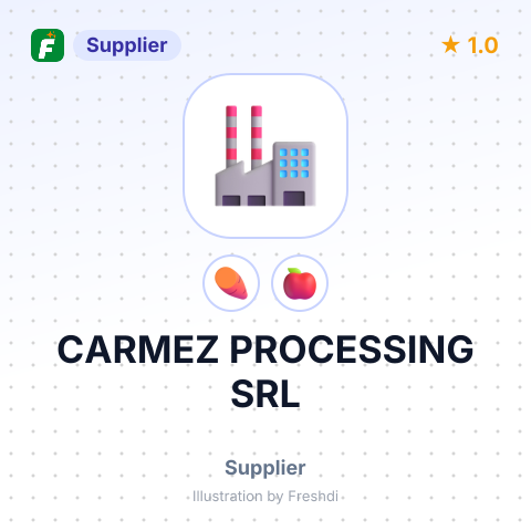CARMEZ PROCESSING SRL – summary card, no photo uploaded yet