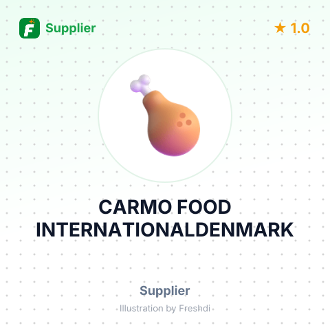 CARMO FOOD INTERNATIONALDENMARK – summary card, no photo uploaded yet