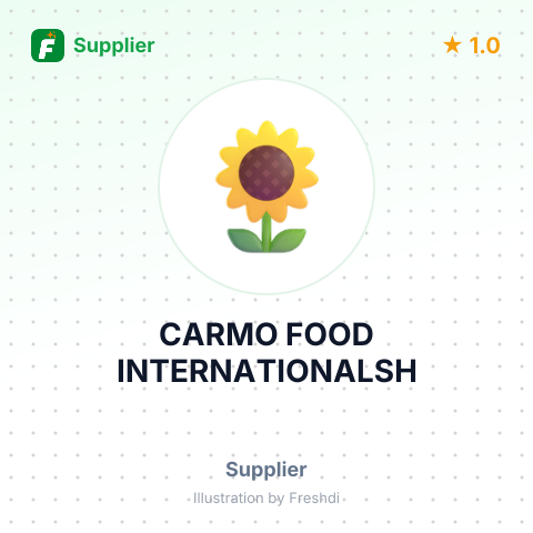 CARMO FOOD INTERNATIONALSH – summary card, no photo uploaded yet