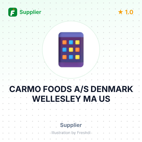 CARMO FOODS A/S DENMARK WELLESLEY MA US – summary card, no photo uploaded yet