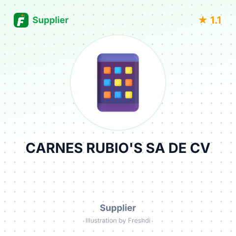 CARNES RUBIO'S SA DE CV – summary card, no photo uploaded yet