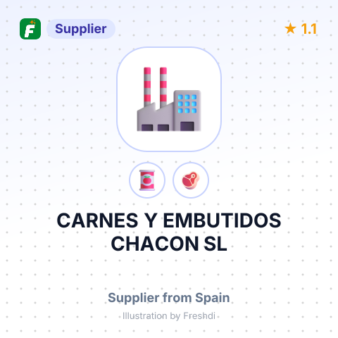 CARNES Y EMBUTIDOS CHACON SL – summary card, no photo uploaded yet