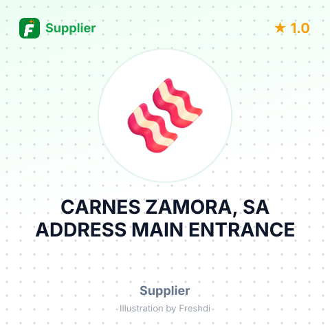 CARNES ZAMORA, SA ADDRESS MAIN ENTRANCE – summary card, no photo uploaded yet