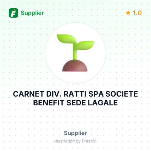 CARNET DIV. RATTI SPA SOCIETE BENEFIT SEDE LAGALE – summary card, no photo uploaded yet
