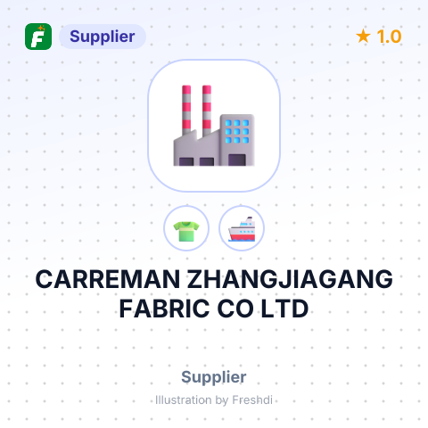 CARREMAN ZHANGJIAGANG FABRIC CO LTD – summary card, no photo uploaded yet