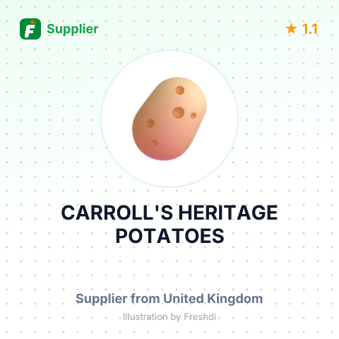 CARROLL'S HERITAGE POTATOES – summary card, no photo uploaded yet