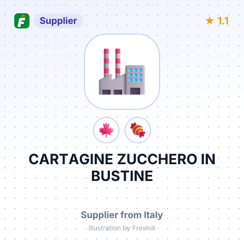 CARTAGINE ZUCCHERO IN BUSTINE – summary card, no photo uploaded yet