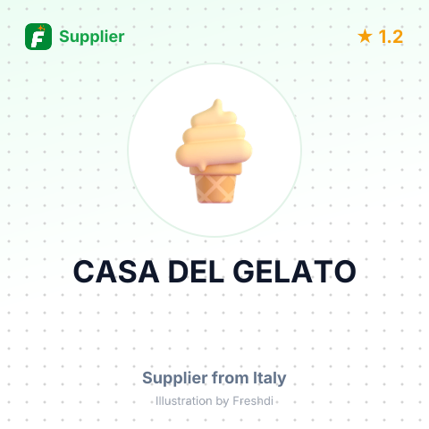 CASA DEL GELATO – summary card, no photo uploaded yet
