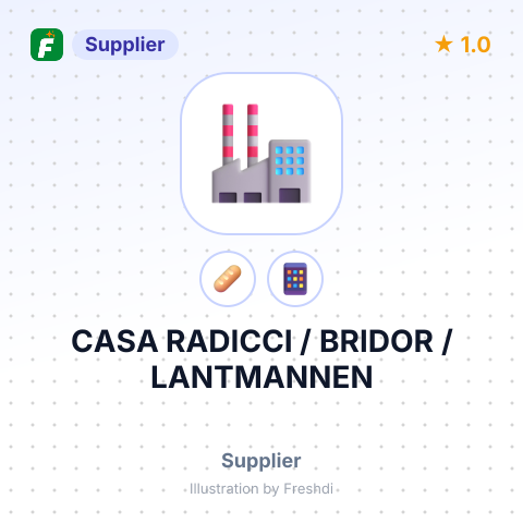 CASA RADICCI / BRIDOR / LANTMANNEN – summary card, no photo uploaded yet