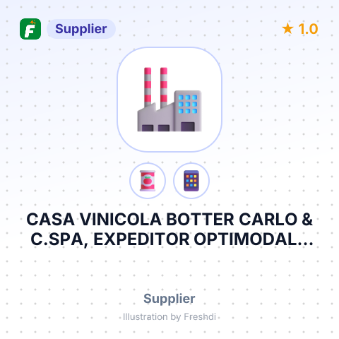 CASA VINICOLA BOTTER CARLO & C.SPA, EXPEDITOR OPTIMODALS INTERNATIONAL RENCENU – summary card, no photo uploaded yet