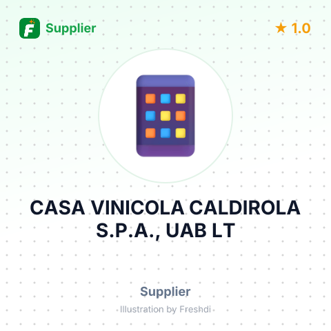 CASA VINICOLA CALDIROLA S.P.A., UAB LT – summary card, no photo uploaded yet