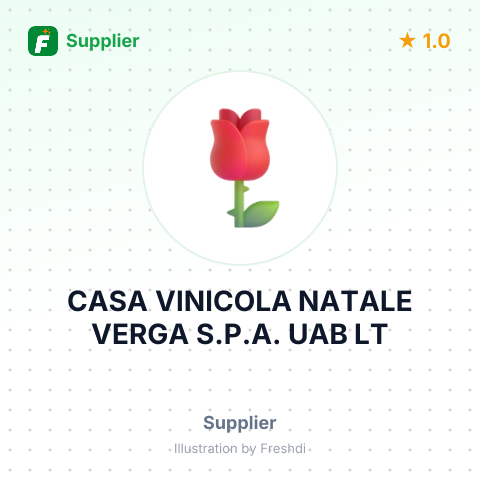 CASA VINICOLA NATALE VERGA S.P.A. UAB LT – summary card, no photo uploaded yet