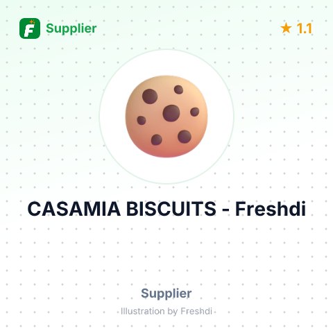 CASAMIA BISCUITS – summary card, no photo uploaded yet
