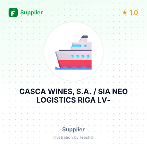 CASCA WINES, S.A. / SIA NEO LOGISTICS RIGA LV- – summary card, no photo uploaded yet