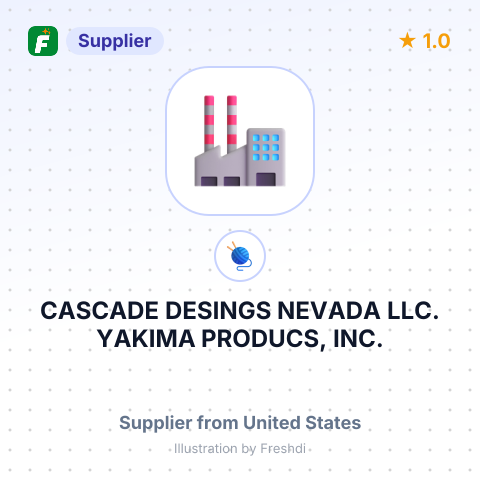CASCADE DESINGS NEVADA LLC. YAKIMA PRODUCS, INC. – summary card, no photo uploaded yet