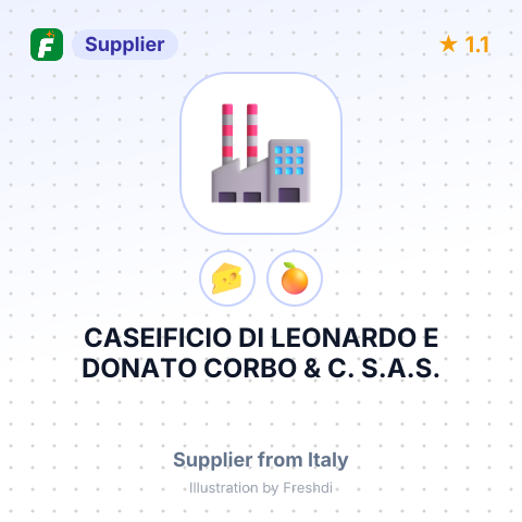 CASEIFICIO DI LEONARDO E DONATO CORBO & C. S.A.S. – summary card, no photo uploaded yet