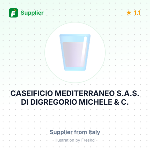 CASEIFICIO MEDITERRANEO S.A.S. DI DIGREGORIO MICHELE & C. – summary card, no photo uploaded yet