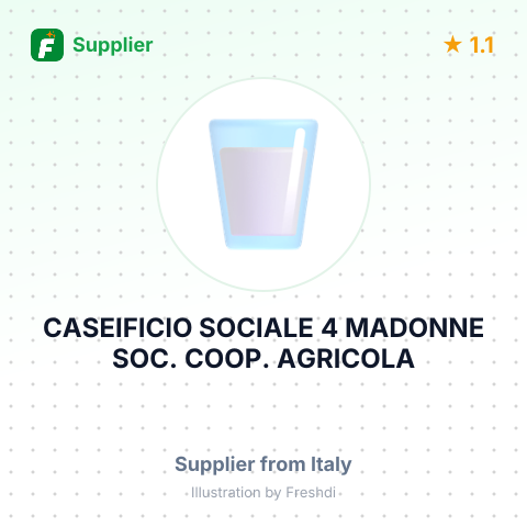 CASEIFICIO SOCIALE 4 MADONNE SOC. COOP. AGRICOLA – summary card, no photo uploaded yet