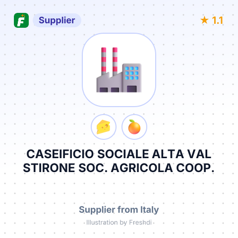 CASEIFICIO SOCIALE ALTA VAL STIRONE SOC. AGRICOLA COOP. – summary card, no photo uploaded yet