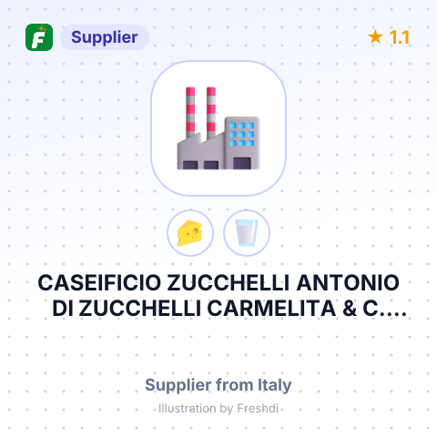 CASEIFICIO ZUCCHELLI ANTONIO DI ZUCCHELLI CARMELITA & C. S.N.C. – summary card, no photo uploaded yet
