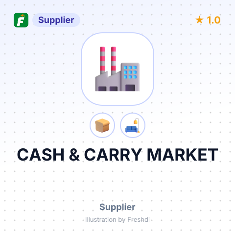 CASH & CARRY MARKET – summary card, no photo uploaded yet