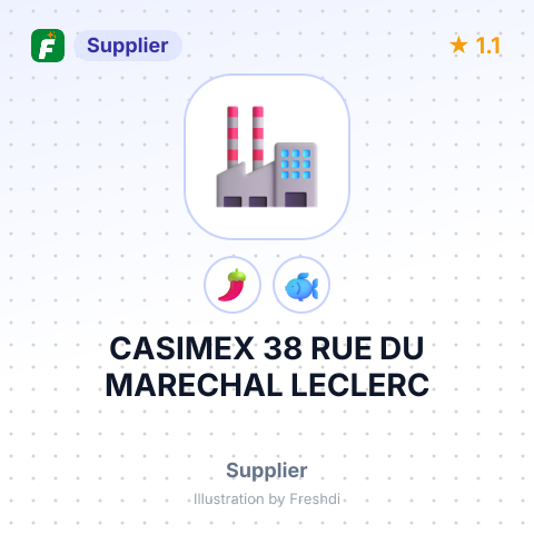 CASIMEX 38 RUE DU MARECHAL LECLERC – summary card, no photo uploaded yet