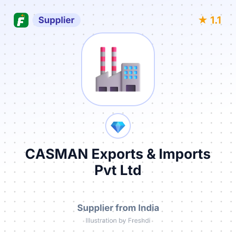 CASMAN Exports & Imports Pvt Ltd – summary card, no photo uploaded yet