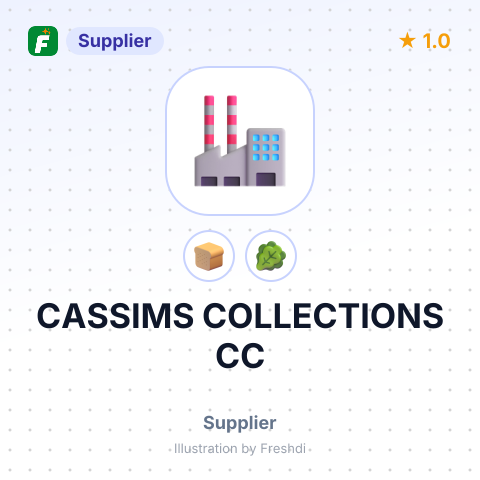 CASSIMS COLLECTIONS CC – summary card, no photo uploaded yet