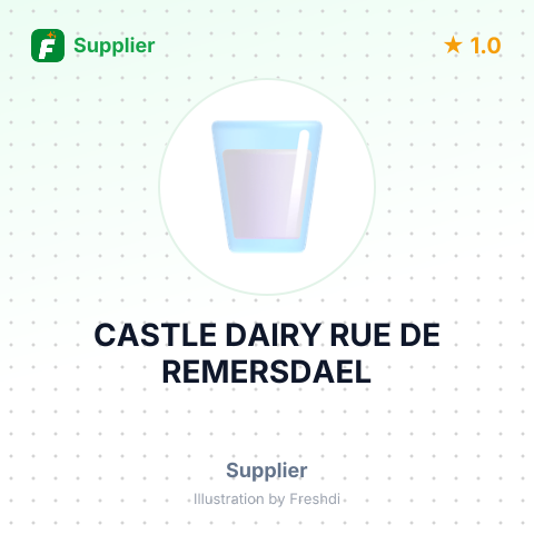 CASTLE DAIRY RUE DE REMERSDAEL – summary card, no photo uploaded yet