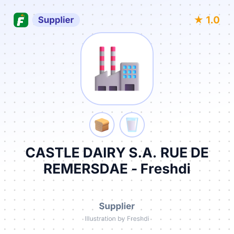 CASTLE DAIRY S.A. RUE DE REMERSDAE – summary card, no photo uploaded yet