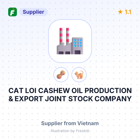 CAT LOI CASHEW OIL PRODUCTION & EXPORT JOINT STOCK COMPANY – summary card, no photo uploaded yet