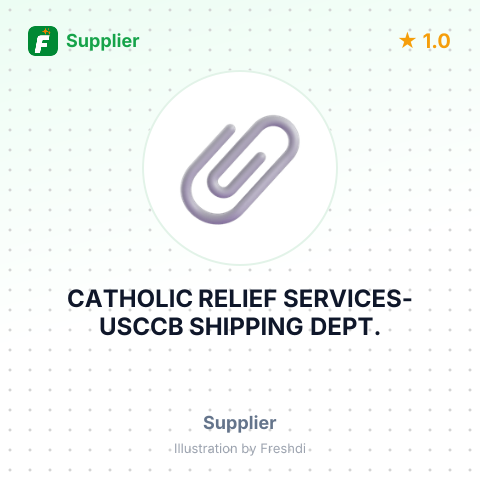 CATHOLIC RELIEF SERVICES-USCCB SHIPPING DEPT. – summary card, no photo uploaded yet