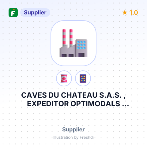 CAVES DU CHATEAU S.A.S. , EXPEDITOR OPTIMODALS INTERNATIONAL RENCENU – summary card, no photo uploaded yet