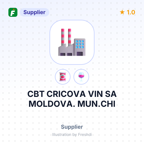 CBT CRICOVA VIN SA MOLDOVA. MUN.CHI – summary card, no photo uploaded yet