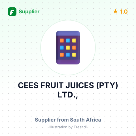 CEES FRUIT JUICES (PTY) LTD., – summary card, no photo uploaded yet