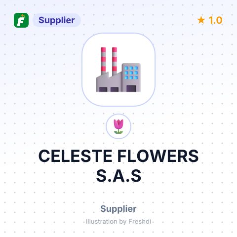 CELESTE FLOWERS S.A.S – summary card, no photo uploaded yet