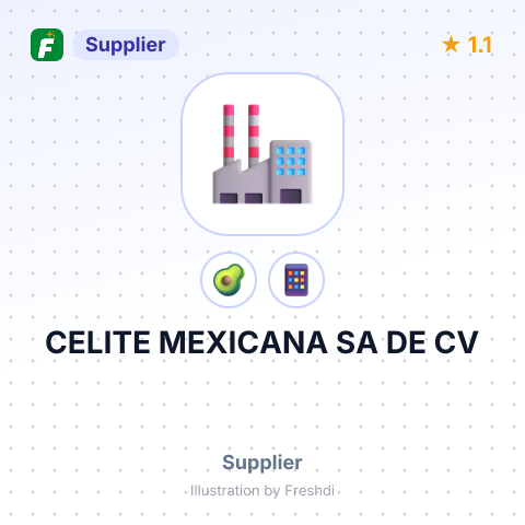 CELITE MEXICANA SA DE CV – summary card, no photo uploaded yet