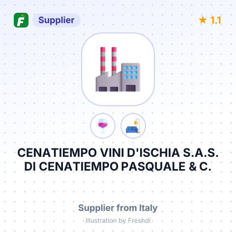 CENATIEMPO VINI D'ISCHIA S.A.S. DI CENATIEMPO PASQUALE & C. – summary card, no photo uploaded yet