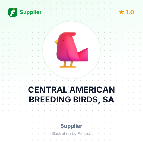 CENTRAL AMERICAN BREEDING BIRDS, SA – summary card, no photo uploaded yet