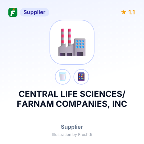 CENTRAL LIFE SCIENCES/ FARNAM COMPANIES, INC – summary card, no photo uploaded yet