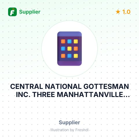 CENTRAL NATIONAL GOTTESMAN INC. THREE MANHATTANVILLE ROAD PURCHASE, NEW YORK – summary card, no photo uploaded yet